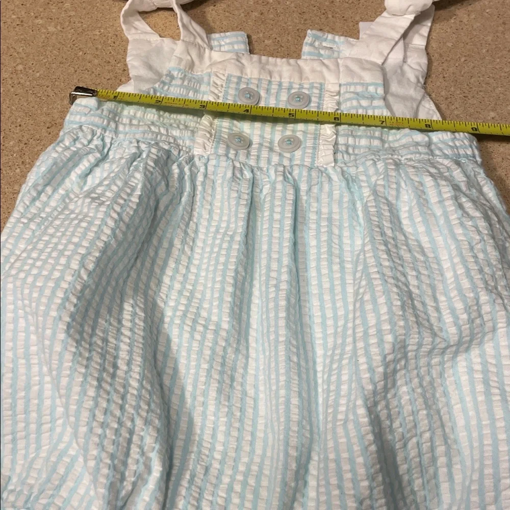 Gymboree Blue and White Striped Bodysuit